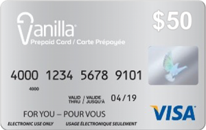 Prepaid Vanilla Visa Card perfect for real money online casinos 