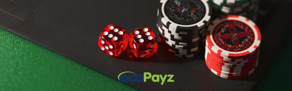 ecoPayz casino laptop dice and casino chips