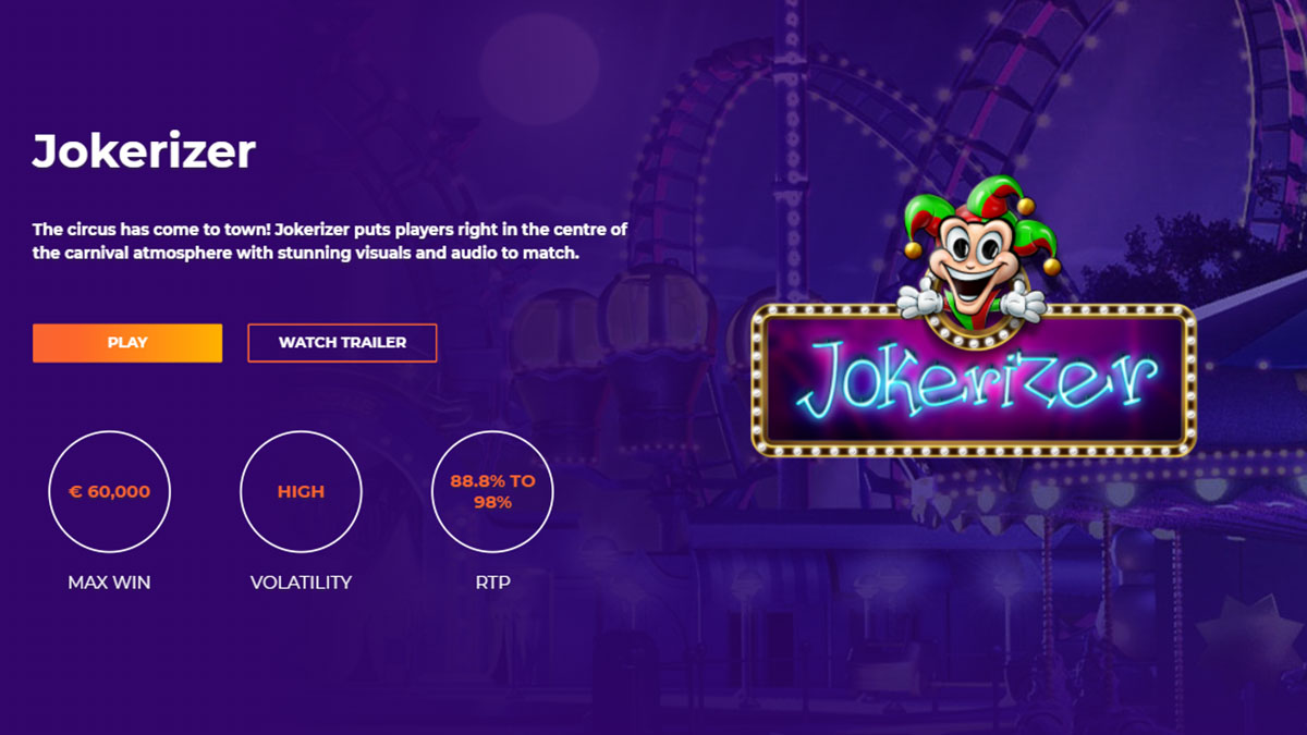 Jokerizer slot game with best payouts