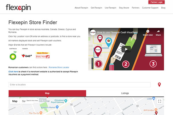 Flexepin store finder