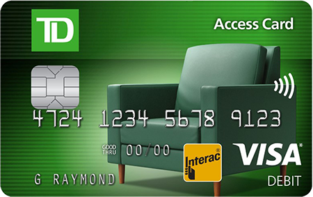 TD Canada Trust Visa Debit Card