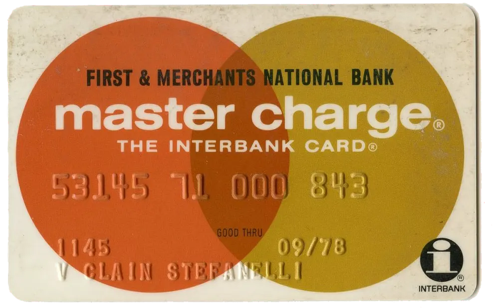 Master Charge original credit card from Interrbank Mastercard