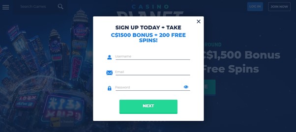 casino planet sign-up