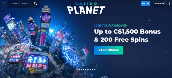 Casino Planet welcome bonus 