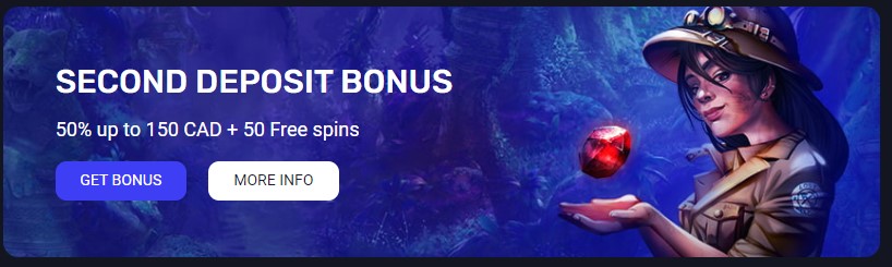 SECOND DEPOSIT BONUS