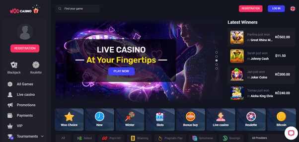 WOO CASINO SIGN UP PROCESS