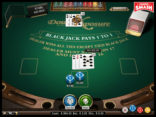 Double Exposure online blackjack