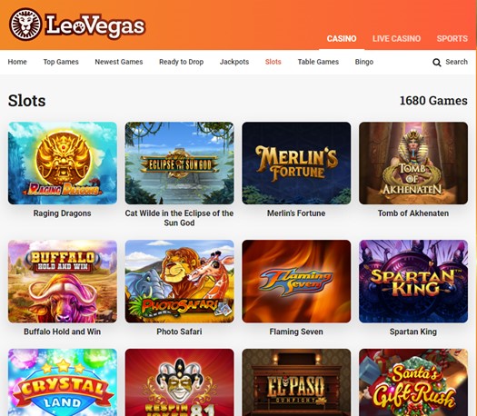 LeoVegas casino slots 