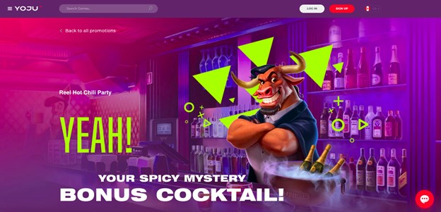 YOJU Casino Mystery Friday Bonus 