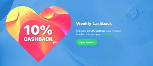 Dreamz Casino promotions - weekly cashback 
