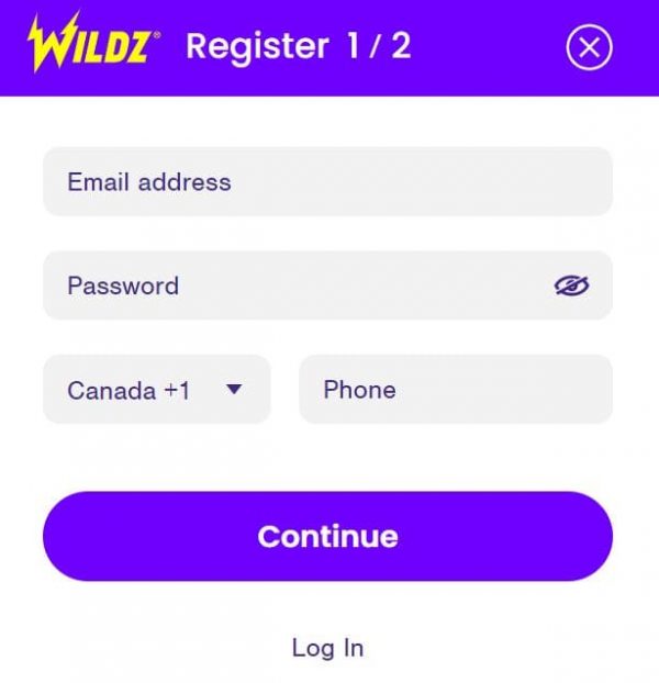 wildz registration