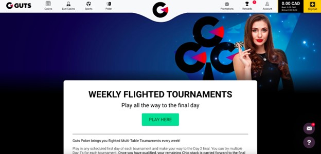 Weekly Flighted Tournaments at guts casino