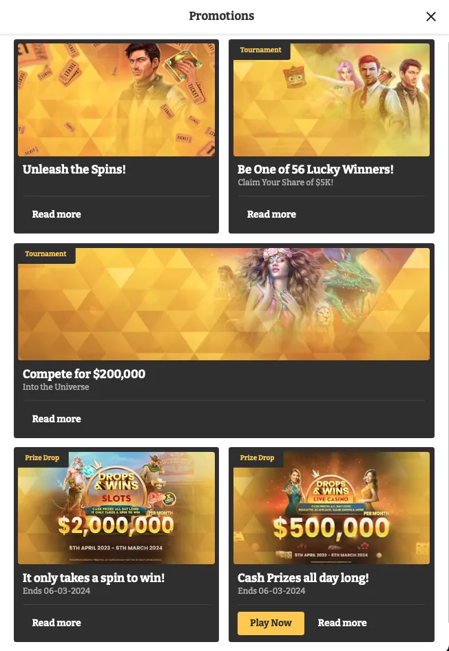 Lucky Spins Promotions